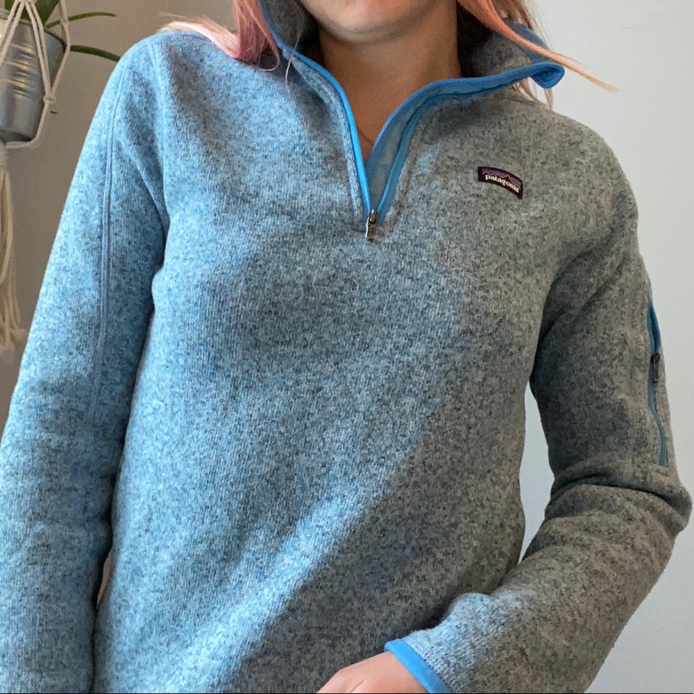 Blue Patagonia Quarter Zip